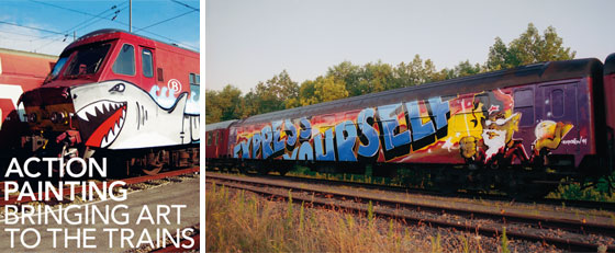 Action Painting - Bringing Art to the Trains Action Painting - Bringing Art to the Trains