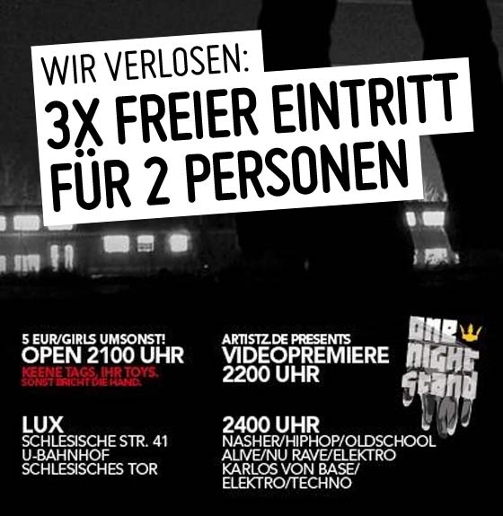 Gewinnspiel – 3×2 ONS Premiere Freikarten Gewinnspiel – 3×2 ONS Premiere Freikarten